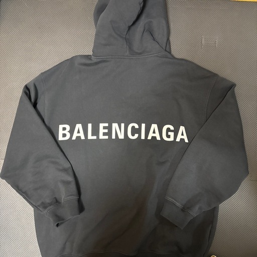 BALENCIAGA BACK LOGO HOODIE パーカー 黒