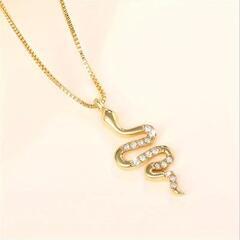 スネークペンダント   ゴールドの画像