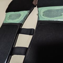 中古 左右2セット マウスパッド付アームレスト デスクにも椅子にも取付可能 腱鞘炎予防 アーム疲労軽減 180度回転可能 マウス置きの画像