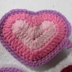 ＊＊ハンドメイド＊＊　ハート型アクリルたわし　4枚セットの画像