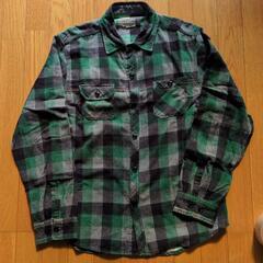 値下げ！オシャレなネルシャツ🩵の画像