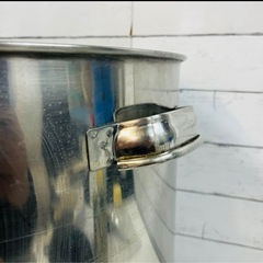 ステンレス　土鍋　41センチ　鍋　調理器具　コンクリート　モルタル　ラーメン　スープ　フライパン　　の画像