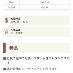 和信ペイント Wood Atelier クリアコート180mlの画像