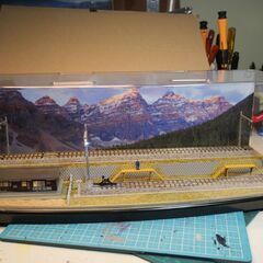 Nゲージ ワンカットジオラマ　車両展示用ケース　（自作品）