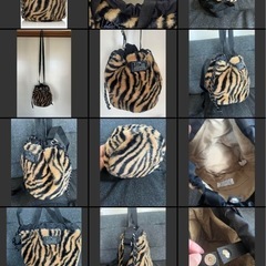 SPRUCE 2way　ショルダーバッグ ファー巾着ミニトート2WAYショルダーの画像