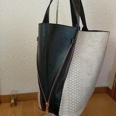 手持ち肩掛け2wayバッグ 合皮の画像