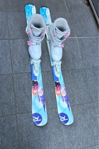 キッズ用スキーセット120(スキー板、ブーツ、ストック、ビンディング