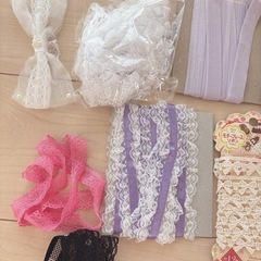 レースリボンセット、まとめ売り、大量、ハンドメイド資材の画像