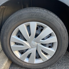 215/60R16 サマータイヤ4本鉄ホイール付き(純正カバーあり)の画像