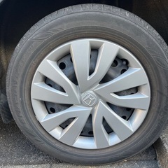 215/60R16 サマータイヤ4本鉄ホイール付き(純正カバーあり)の画像