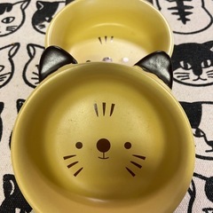 新品🐈‍⬛猫ちゃん柄　小鉢、🥄スプーン　2セット❗️の画像