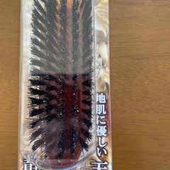べっ甲調獣毛ブラシ　大の画像