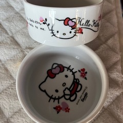 新品　😸猫ちゃん🐶ちゃん用ご飯入れ 2個セットの画像