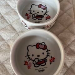 新品　😸猫ちゃん🐶ちゃん用ご飯入れ 2個セットの画像