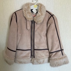 子供服 MGK ムートン風ジャケット ボンバージャケット フェイ...