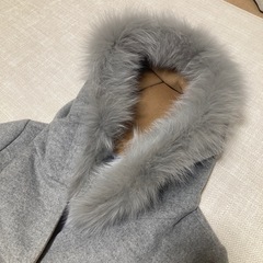 RUIRUE BOUTIQUE フォックスファー付バイカラーフードコート
の画像