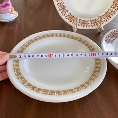 値下げ！オールドパイレックスお皿の画像