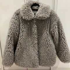 【Forever21】レディース アウター モコモコ グレー フ...