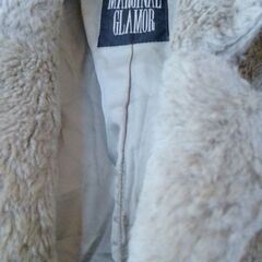 婦人ファー半コート　ブランド　マージナル　グラマー　サイズM　日本製JAPAN 　未使用に近い　シミ汚れ無し　の画像