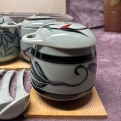茶碗蒸しセット/食器/5点セット/新品未使用の画像