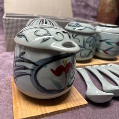 茶碗蒸しセット/食器/5点セット/新品未使用の画像