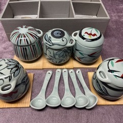 茶碗蒸しセット/食器/5点セット/新品未使用