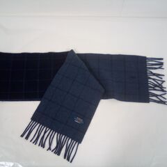 POLO RALPH LAUREN ポロ ラルフローレン マフラー 25cm×170cm ネイビー ウール80%の画像