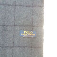 POLO RALPH LAUREN ポロ ラルフローレン マフラー 25cm×170cm ネイビー ウール80%の画像