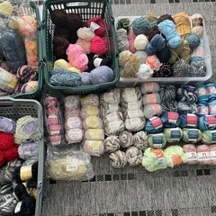未使用毛糸素材色々100個以上セットユザワヤ等
