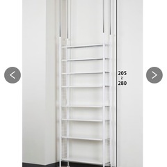 【定価15,739円】ニッセン　突っ張りスチールラック　78×24× 205~280cm　の画像