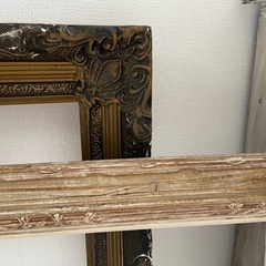 アンティーク額縁2個セット　枠のみの画像