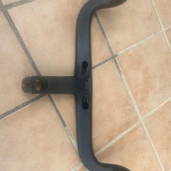 aeso カーボンハンドル 自転車ドロップハンドル ステム一体式ハンドル の画像