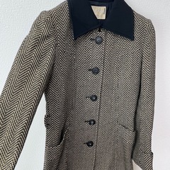 TOKYO STYLE 東京スタイル　ヘリンボーン柄ロングコート Lの画像