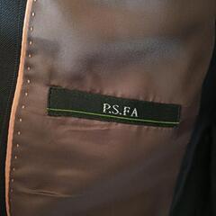 P.S.FA ダークグレー ストライプ ビジネススーツの画像