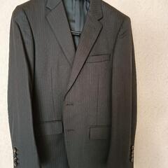 P.S.FA ダークグレー ストライプ ビジネススーツ