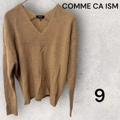 COMME CA ISM Vネック ニットセーター 9号サイズ