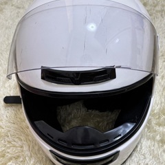 【ホワイト】バイクヘルメット 