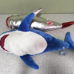(話し中) ぬいぐるみ　サメ　希少なレザー　新品の画像
