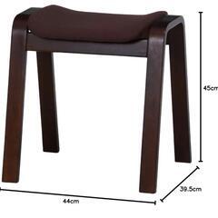 曲木スツール ハイタイプ 高さ45cm  ダークブラウン翻译の画像