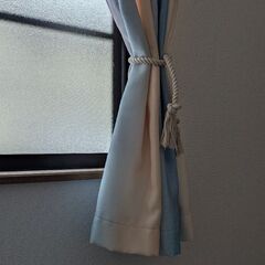 海を思わせる爽やかなカーテン　2枚で1000円の画像