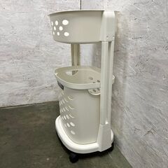 【ジモティ限定特価】 【ASVEL】 ランドリーラック ウィル ランドリーRタイプ 洗濯かご 生活用品 ランドリーバスケット N0677Gの画像