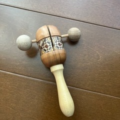 箱根寄木細工　赤ちゃん　ガラガラ