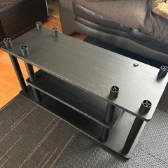 山善(YAMAZEN) テレビ台 幅80 ダークブラウン YWTV8030(DBR3BK)の画像