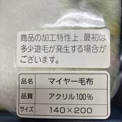 ☆値下げ☆A2502-619 マイヤー毛布 未使用の画像