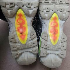 Nike Air Max スニーカー グレー/ブラック/オレンジ　27.5cmの画像