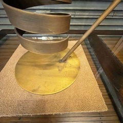 中古　傘立て　アンブレラスタンド　 モダン 　アイアン　サークル　筒形　スパイラル　螺旋の画像