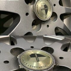 【BS BLIZZAK VRX3 185/60R15】スタッドレス【FOUR FORCE 15インチ 6J4HPCD100+45】21年製 バリ溝 フィット ヤリス グレイス等　(MTX204) クレジットカード QRコード決済可能の画像