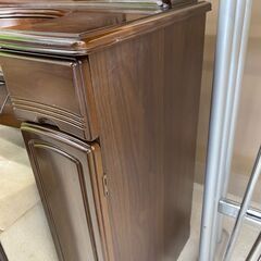 中古 ドレッサー 化粧台 鏡 イス付き 家具の画像