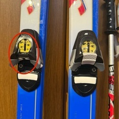  ジュニア スキー SWALLOW スワロー 130cm ストック スキーケースセット の画像