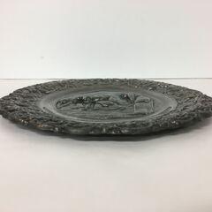JME023K) ★大特価★ヨーロッパ輸入雑貨 飾り皿 アンティーク小物 重量：150g/材質不明 中古品【取りに来られる方限定】の画像
